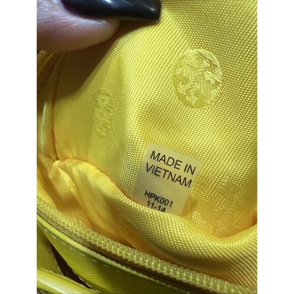 Tory Burch York Buckle Medium Tote Work Bag Yellow Saffiano Leather See Details. - Picture 10 of 16